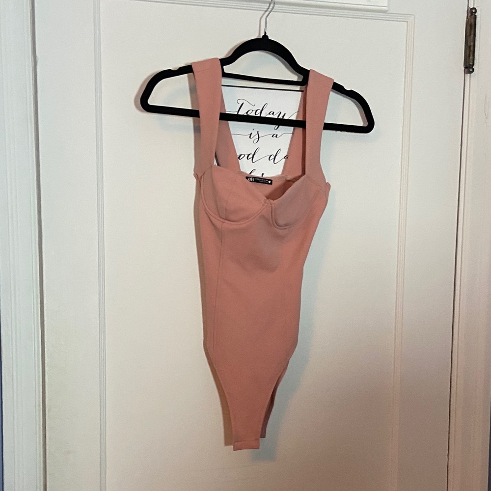 Zara Blush Pink Bodysuit